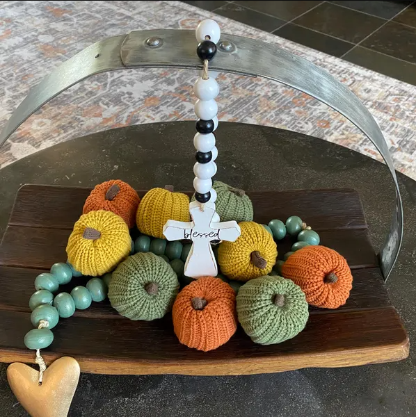 Knit Pumpkins Set of 3