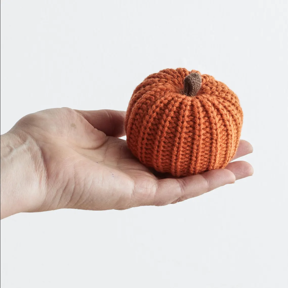 Knit Pumpkins Set of 3