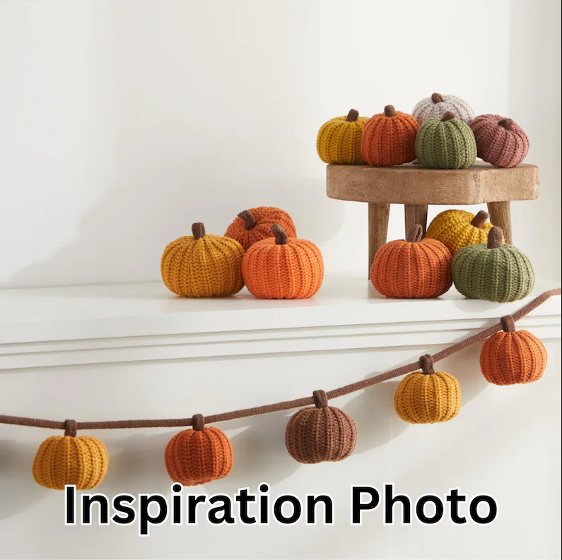 Knit Pumpkins Set of 3