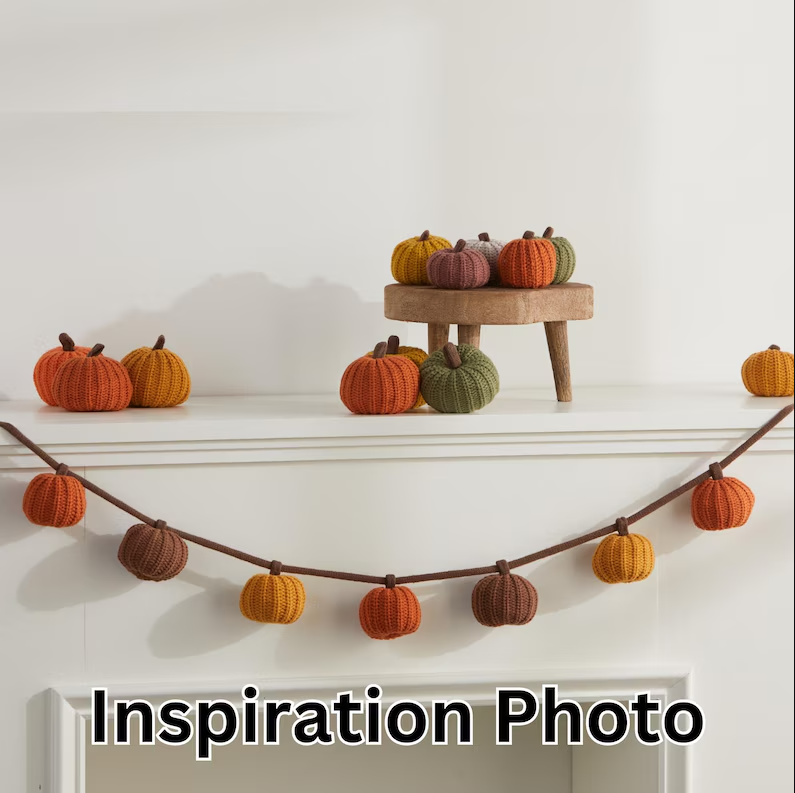 Knit Pumpkins Set of 3